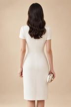 Satin Scoop Neck Mother of the Bride & Groom Dresses with 3D Flower (SHI22500338)