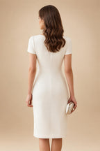 A-Line/Princess Scoop Neck Satin Maxi Mother of the Bride & Groom Dresses with Sweep Train, Ruched Waist & Rhinestones (SHI22501654)