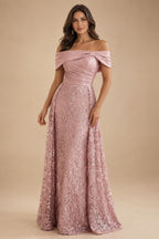 A-Line/Princess V-Neck Floral Embroidery Floor-Length Mother of the Bride & Groom Dresses with Ruched Satin Bodice (SHI22501691)