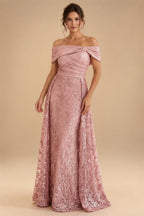 A-Line/Princess Halter Lace Appliques Tea-Length Mother of the Bride & Groom Dresses with 3D Flowers & Ruched Waist (SHI23001321)