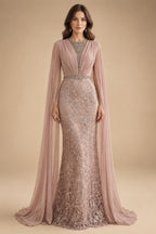 A-Line/Princess Scoop Neck Satin Tea-Length Mother of the Bride Dresses with Pockets (SHI22500122)