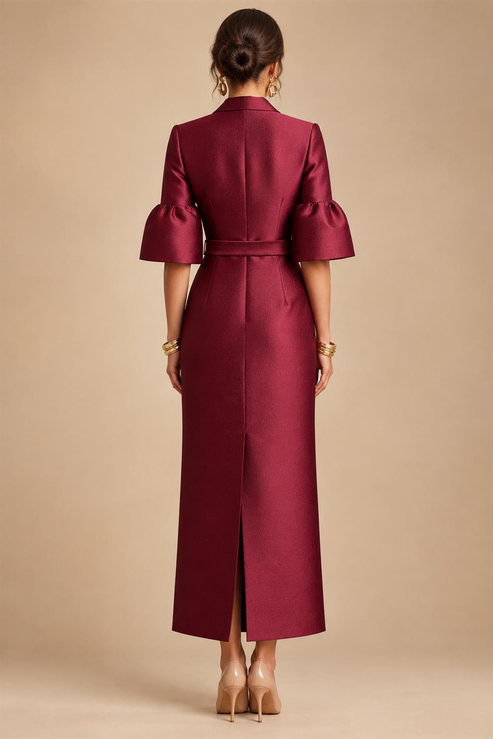 A-Line/Princess V-Neck Floral Print High-Low Mother of the Bride & Groom Dresses with Ruched Bodice (SHI22501569)