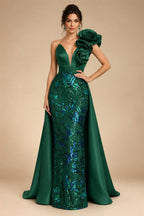 Sleeveless Lace Appliques Mother of the Bride Dresses with 3D Flower (SHI22500545)