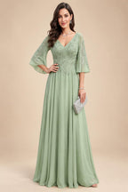 Floral Embroidery A-Line/Princess Scoop Neck Floor-Length Mother of the Bride & Groom Dresses for Women (SHI22501498)
