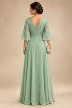 Scoop Neck Floral Print Mermaid Mother of the Bride Dresses (SHIR1110328)