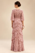 Floral Embroidery A-Line/Princess Scoop Neck Floor-Length Mother of the Bride & Groom Dresses for Women (SHI22501498)