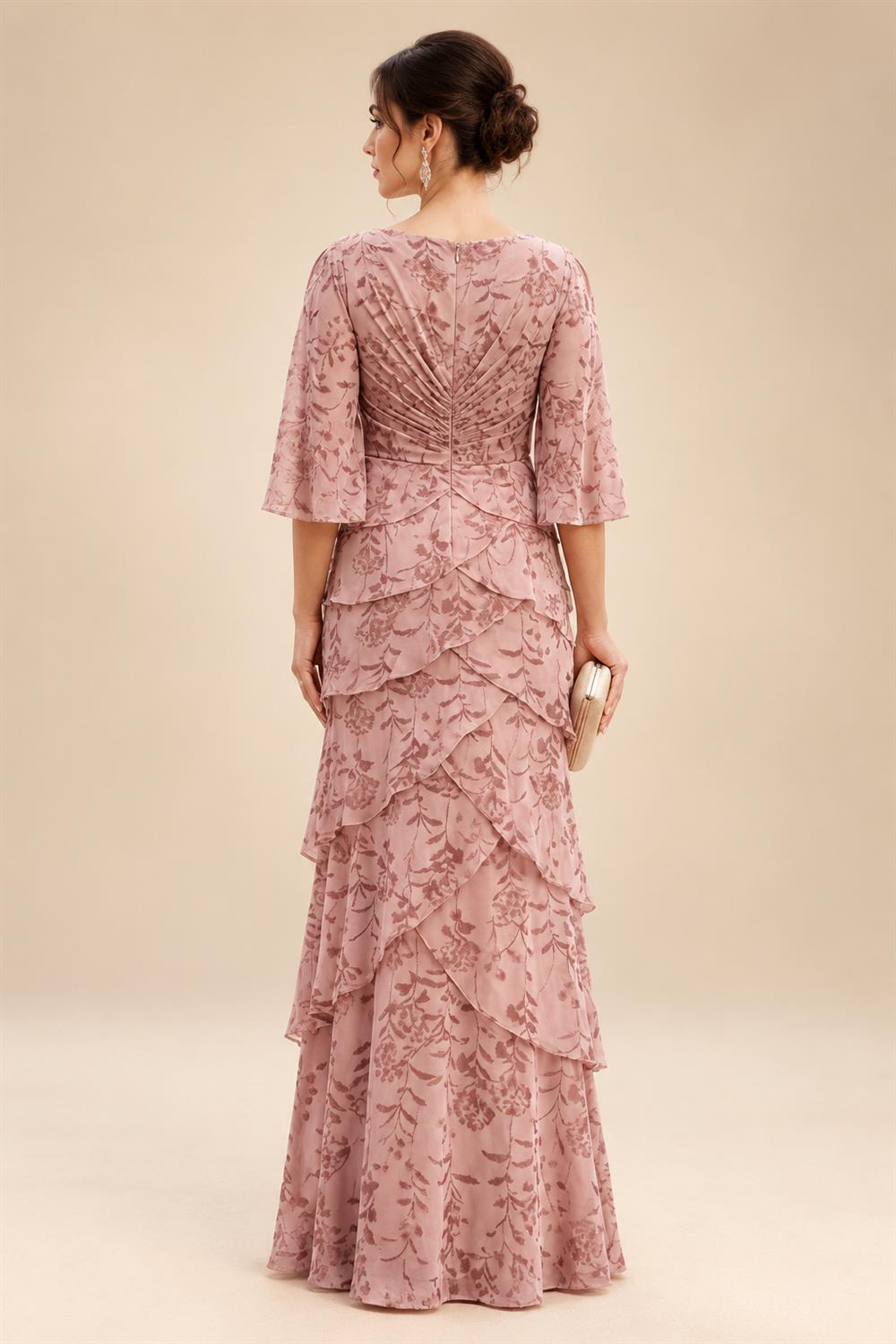 Floral Embroidery A-Line/Princess Scoop Neck Floor-Length Mother of the Bride & Groom Dresses for Women (SHI22501498)