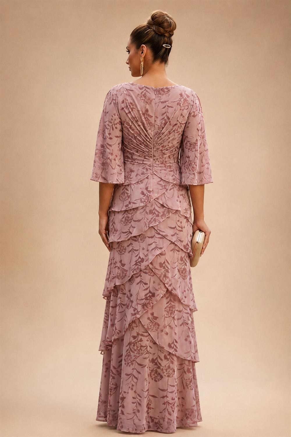 Mermaid/Trumpet One Shoulder Floral Embroidery Maxi Mother of the Bride & Groom Dresses with Side Sash & Ruched Waist (SHI22501626)