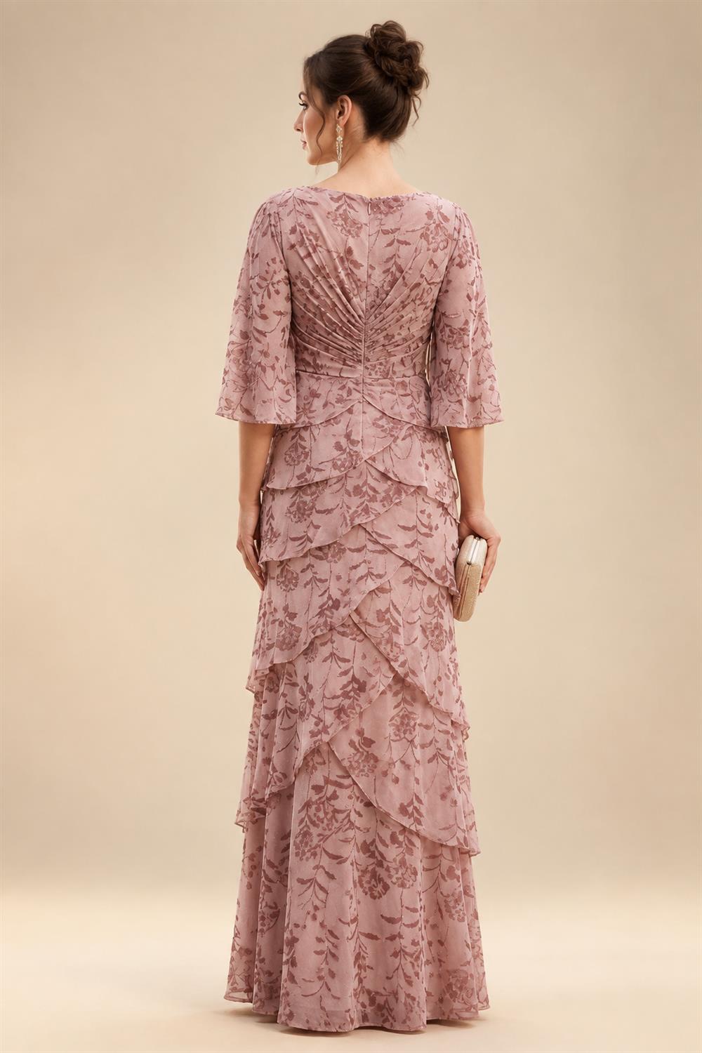 Sheath/Column Scoop Neck Velvet Floor-Length Mother of the Bride & Groom Dresses with Ruched Waist & Pockets (SHI22501602)