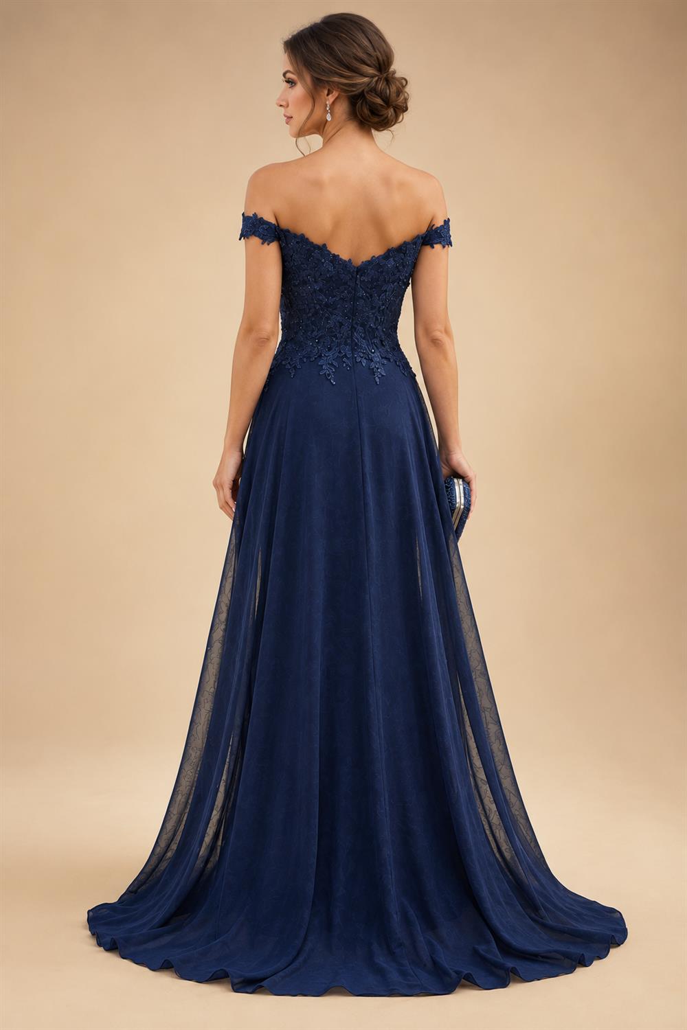 Sheath Satin Tea-Length Mother of the Bride & Groom Dresses with 3/4 Bell Sleeves & Crystal Embellished Belt (SHI22500471)