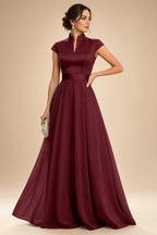 Elegant A-Line Chiffon Floor-Length Mother of the Bride & Groom Dresses with Satin Corset Bodice (SHI22500678)