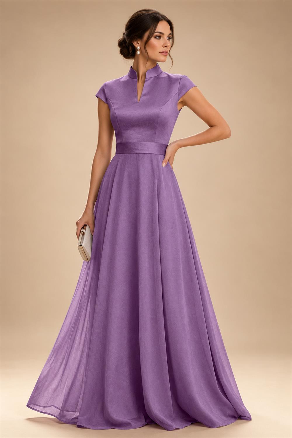 Elegant A-Line Chiffon Floor-Length Mother of the Bride & Groom Dresses with Satin Corset Bodice (SHI22500678)