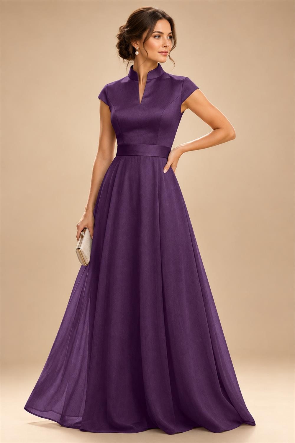Elegant A-Line Chiffon Floor-Length Mother of the Bride & Groom Dresses with Satin Corset Bodice (SHI22500678)