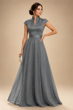 Elegant A-Line Chiffon Floor-Length Mother of the Bride & Groom Dresses with Satin Corset Bodice (SHI22500678)