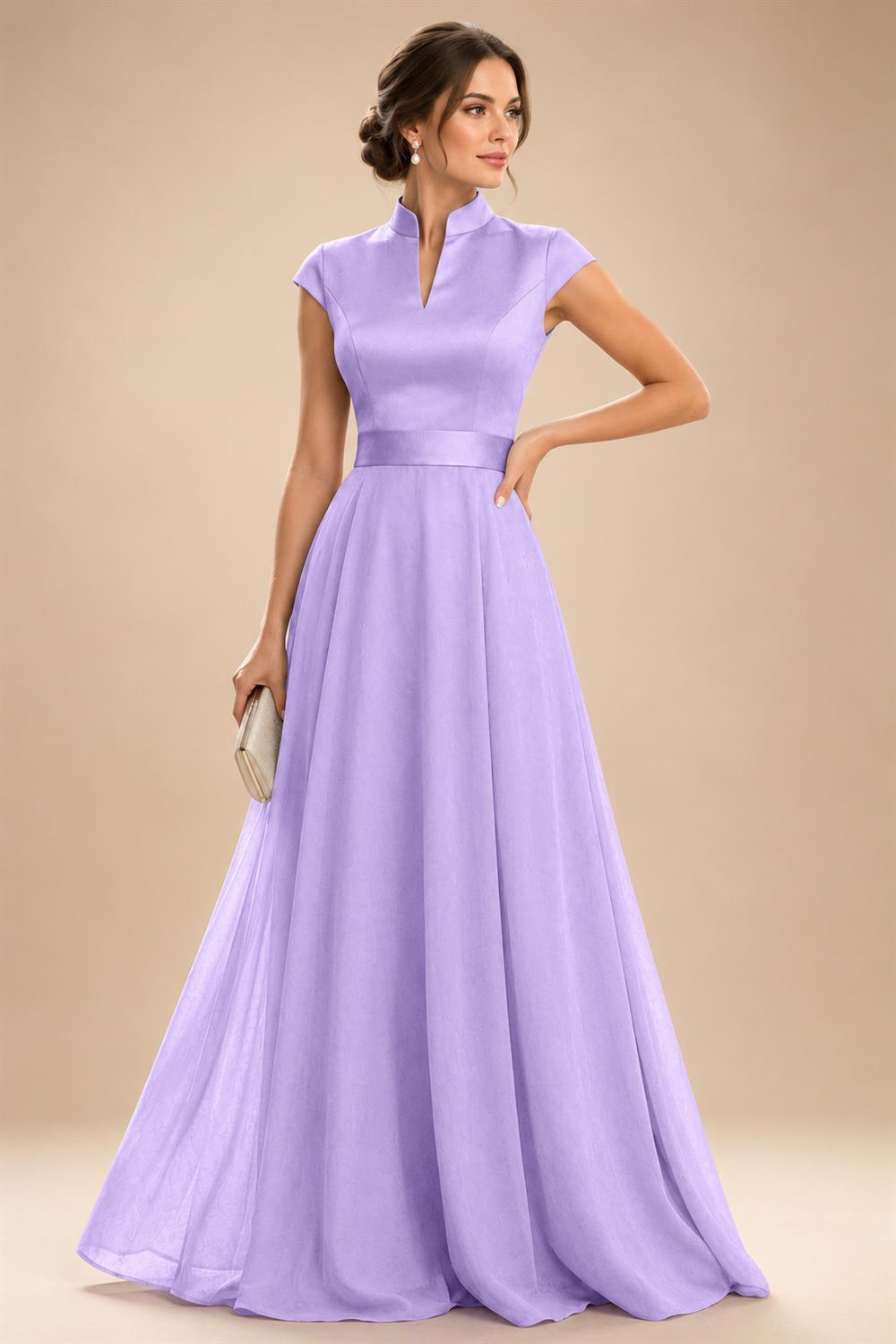 Elegant A-Line Chiffon Floor-Length Mother of the Bride & Groom Dresses with Satin Corset Bodice (SHI22500678)
