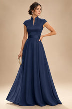 Elegant A-Line Chiffon Floor-Length Mother of the Bride & Groom Dresses with Satin Corset Bodice (SHI22500678)
