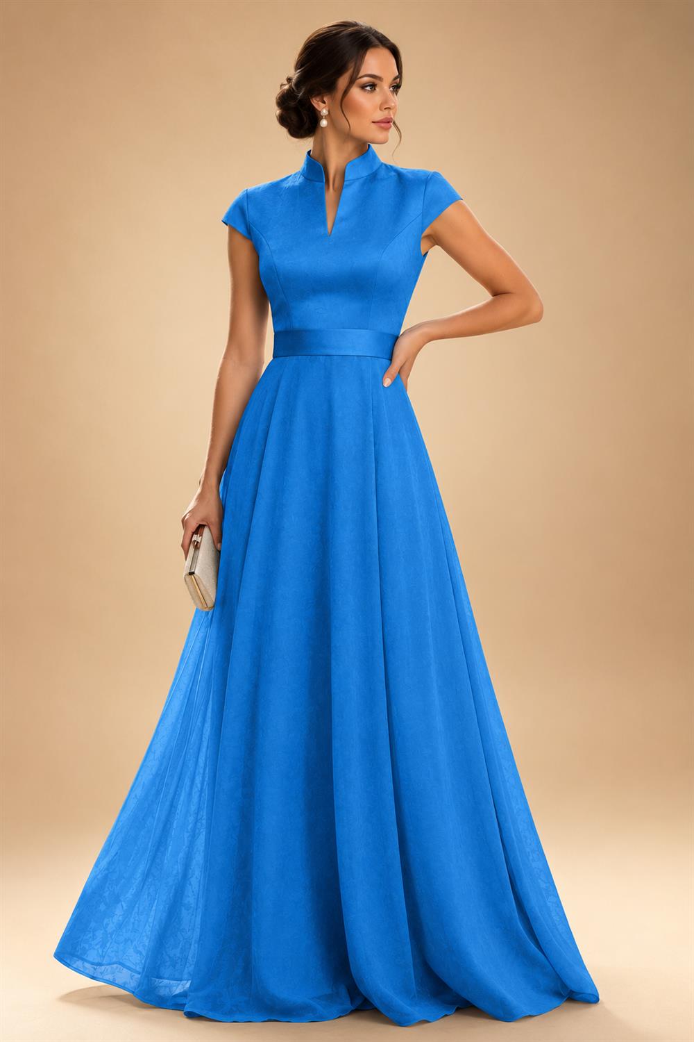 Elegant A-Line Chiffon Floor-Length Mother of the Bride & Groom Dresses with Satin Corset Bodice (SHI22500678)