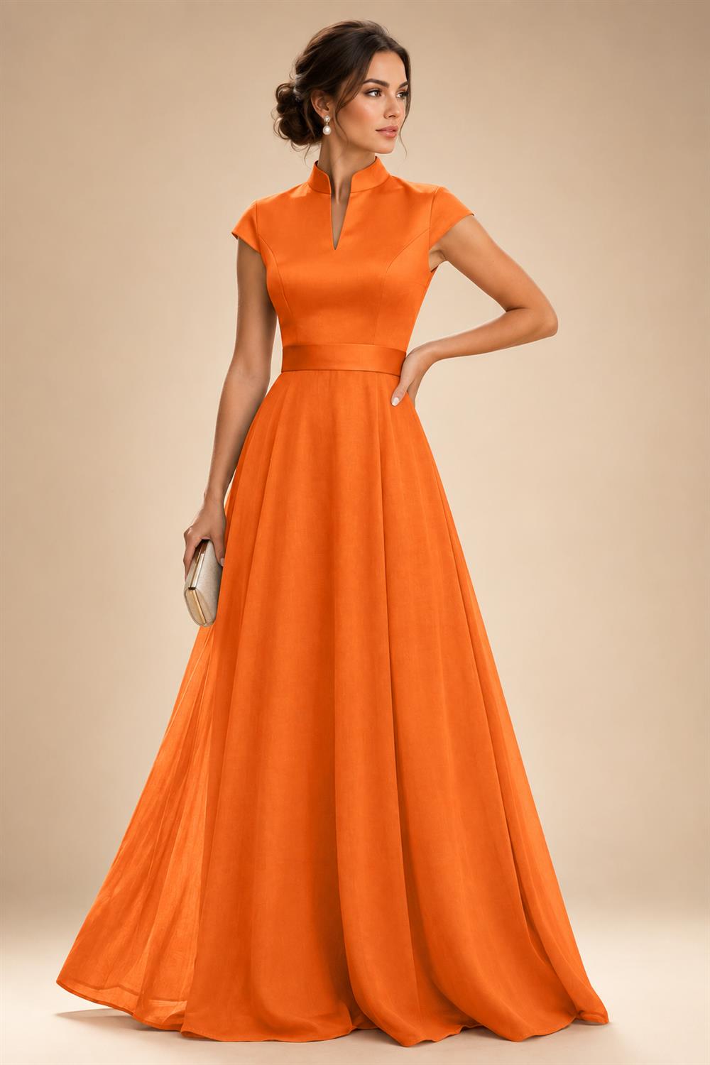 Elegant A-Line Chiffon Floor-Length Mother of the Bride & Groom Dresses with Satin Corset Bodice (SHI22500678)