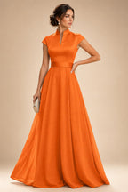 Elegant A-Line Chiffon Floor-Length Mother of the Bride & Groom Dresses with Satin Corset Bodice (SHI22500678)