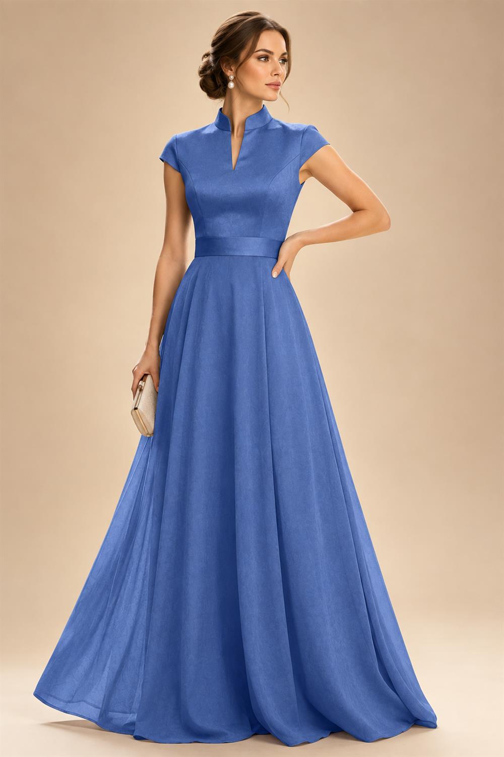 Elegant A-Line Chiffon Floor-Length Mother of the Bride & Groom Dresses with Satin Corset Bodice (SHI22500678)