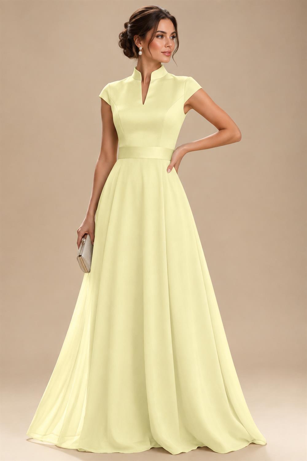 Elegant A-Line Chiffon Floor-Length Mother of the Bride & Groom Dresses with Satin Corset Bodice (SHI22500678)