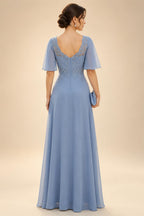 A-Line Floral Sequin Lace Floor-Length Mother of the Bride & Groom Dresses with Ruched Satin Bodice (SHI22500639)