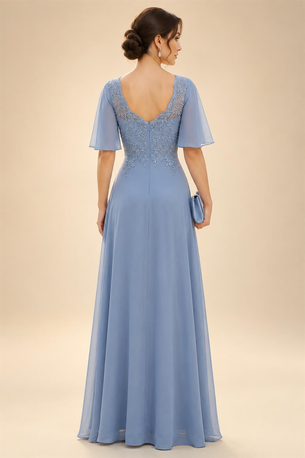 A-Line Floral Sequin Lace Floor-Length Mother of the Bride & Groom Dresses with Ruched Satin Bodice (SHI22500639)