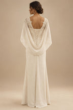 A-Line/Princess V-Neck Chiffon Floor-Length Mother of the Bride & Groom Dresses with Lace Appliques & Pleats (SHI22501605)