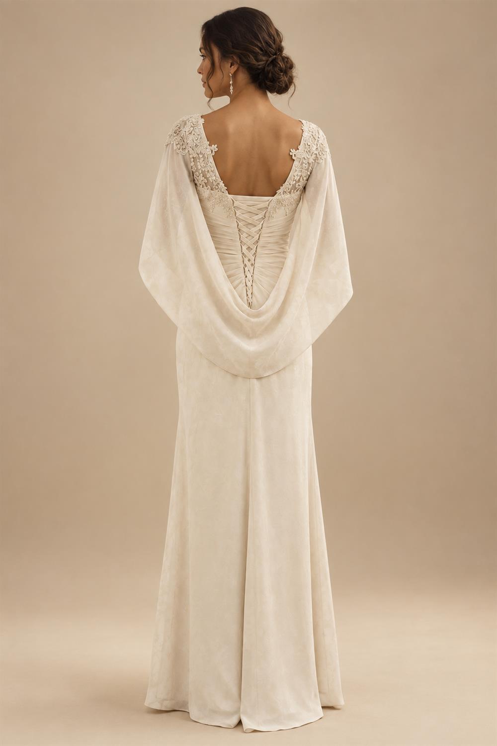 A-Line/Princess V-Neck Chiffon Floor-Length Mother of the Bride & Groom Dresses with Lace Appliques & Pleats (SHI22501605)