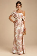 A-Line/Princess Scoop Neck Chiffon Floor-Length Mother of the Bride & Groom Dresses for Women (SHI22501635)