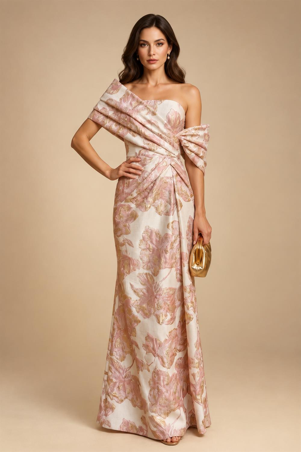 A-Line/Princess Scoop Neck Satin High-Low Mother of the Bride & Groom Dresses with Lace Appliques, Ruffles & Pleats (SHI22501633)