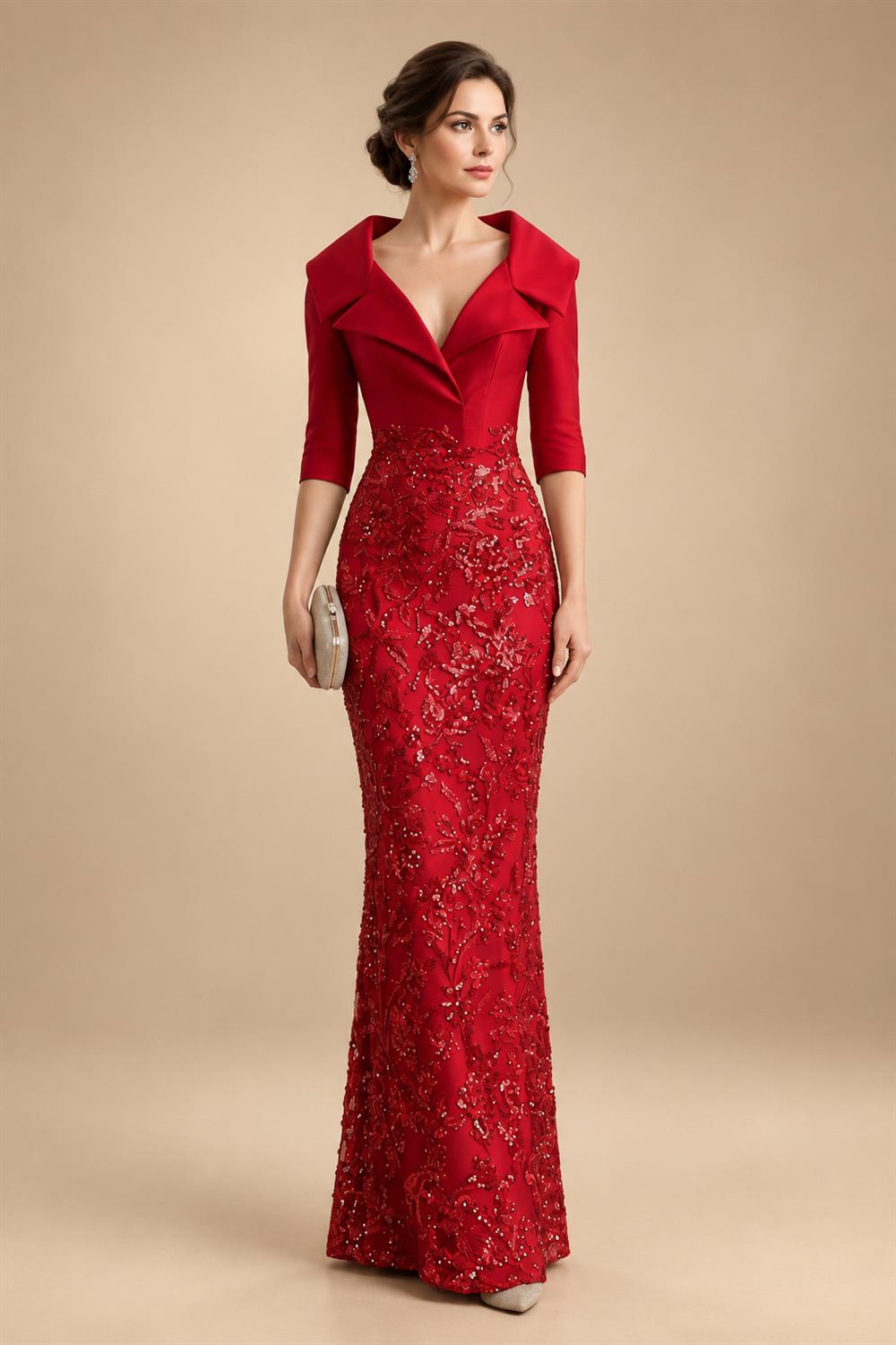 A-Line/Princess Scoop Neck Chiffon Maxi Mother of the Bride & Groom Dresses with Lace Appliques & Pleats (SHI22501638)