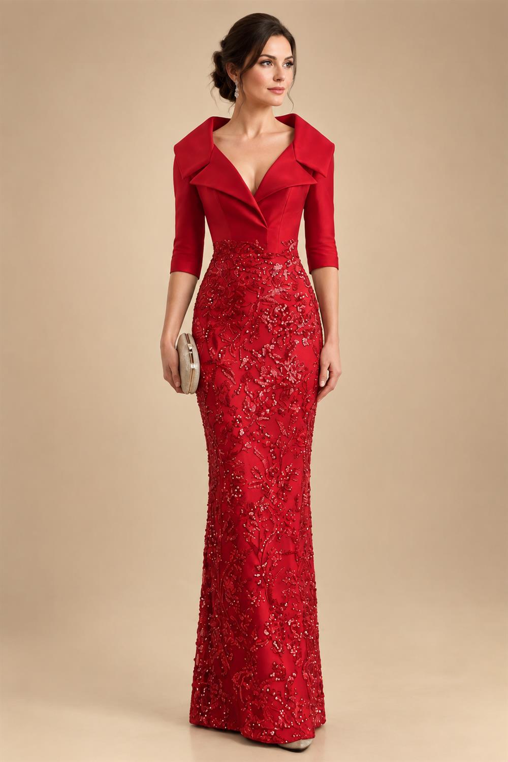 Sheath/Column Scoop Neck Velvet Floor-Length Mother of the Bride & Groom Dresses with Ruched Waist & Pockets (SHI22501602)