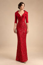 Sheath/Column Asymmetric Neck Satin Maxi Mother of the Bride & Groom Dresses with Side Sash, Slit & Ruched Waist (SHI22501643)