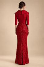 A-Line/Princess Scoop Neck Chiffon Maxi Mother of the Bride & Groom Dresses with Lace Appliques & Pleats (SHI22501638)