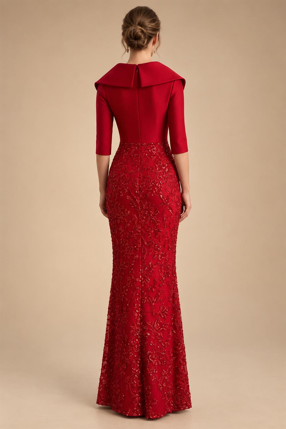 Sheath/Column Scoop Neck Satin Tea-Length Mother of the Bride & Groom Dresses with Ruched Waist & Rhinestones (SHI22501657)