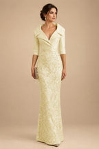 Sequin Floral Sheath Floor-Length Mother of the Bride & Groom Dresses with Satin Bodice (SHI22500925)