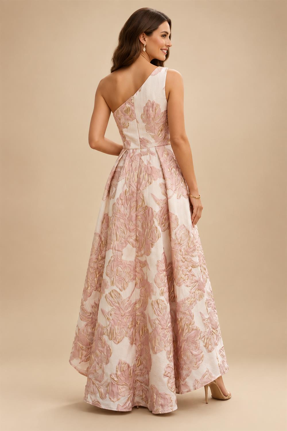 Jacquard Sheath Off the Shoulder Ruched Corset Mother of the Bride & Groom Dresses (SHI22500958)