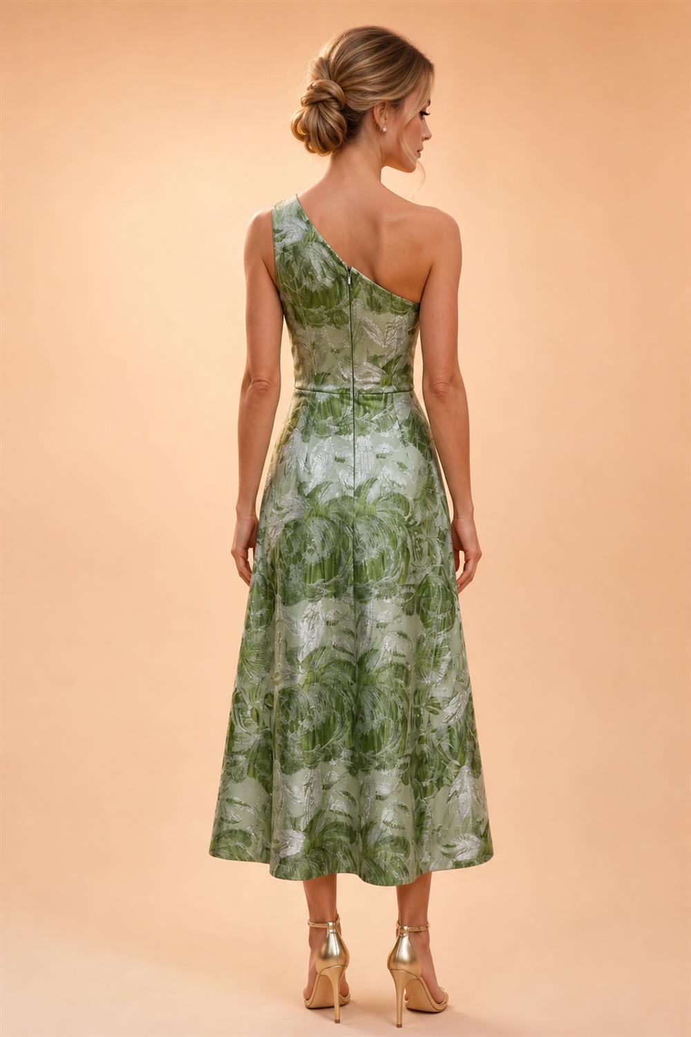 Jacquard A Line V Neck Ruffles Corset Mother of the Bride & Groom Dresses (SHI22500967)