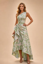 Jacquard A Line V Neck Ruffles Corset Mother of the Bride & Groom Dresses (SHI22500967)