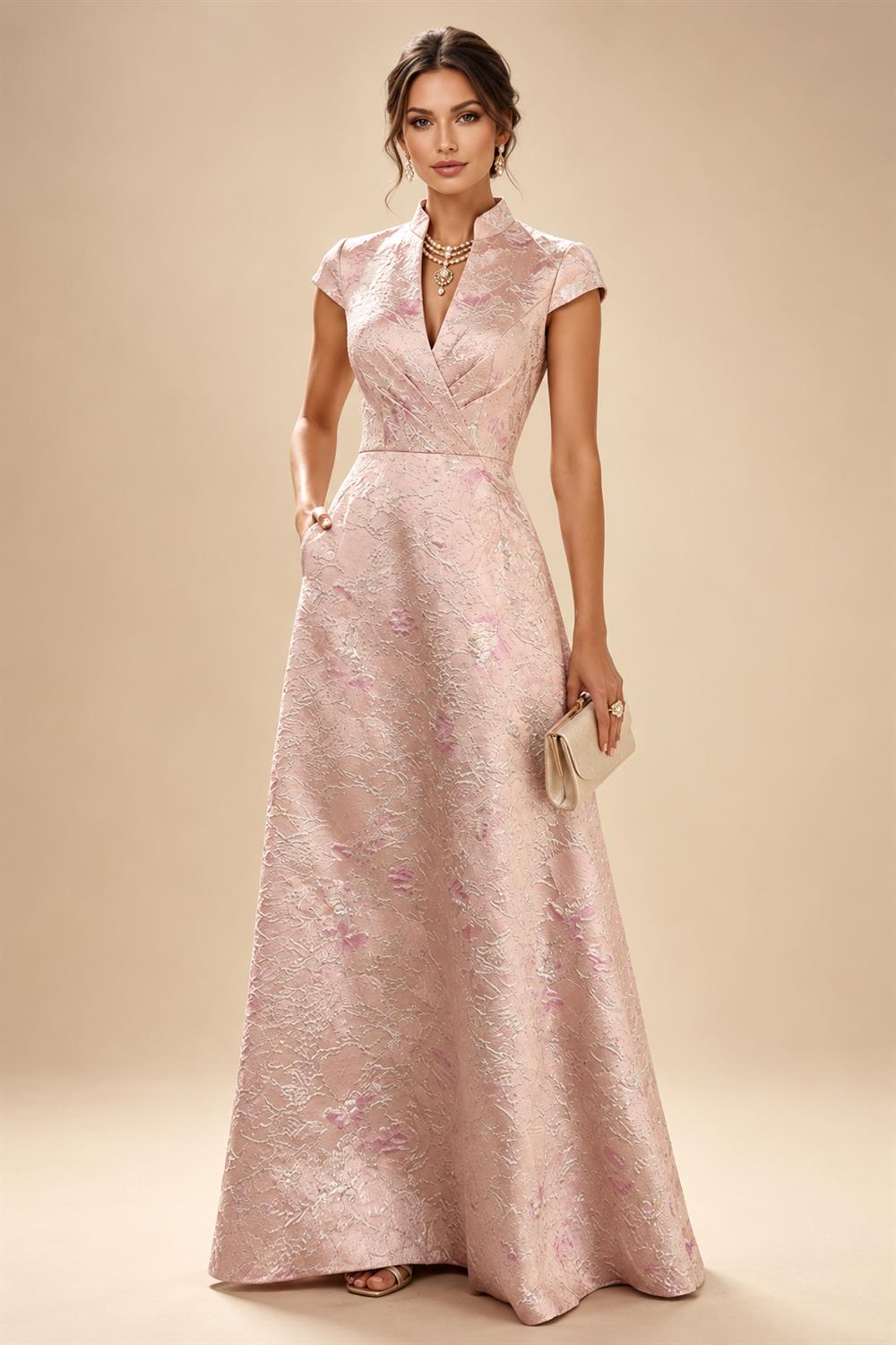 Sheath/Column Scoop Neck Satin Tea-Length Mother of the Bride & Groom Dresses with Ruched Waist & Rhinestones (SHI22501657)