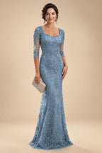 Lace Appliques Sheath/Column Scoop Neck Floor-Length Mother of the Bride & Groom Dresses for Women (SHI22501013)