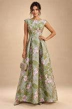 Lace V-Neck Floor-Length Mother of the Bride & Groom Dresses for Women with Ruffles (SHI22501076)