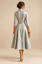 A-Line/Princess V-Neck Chiffon Maxi Mother of the Bride & Groom Dresses with Rhinestones & Pleats (SHI22501693)