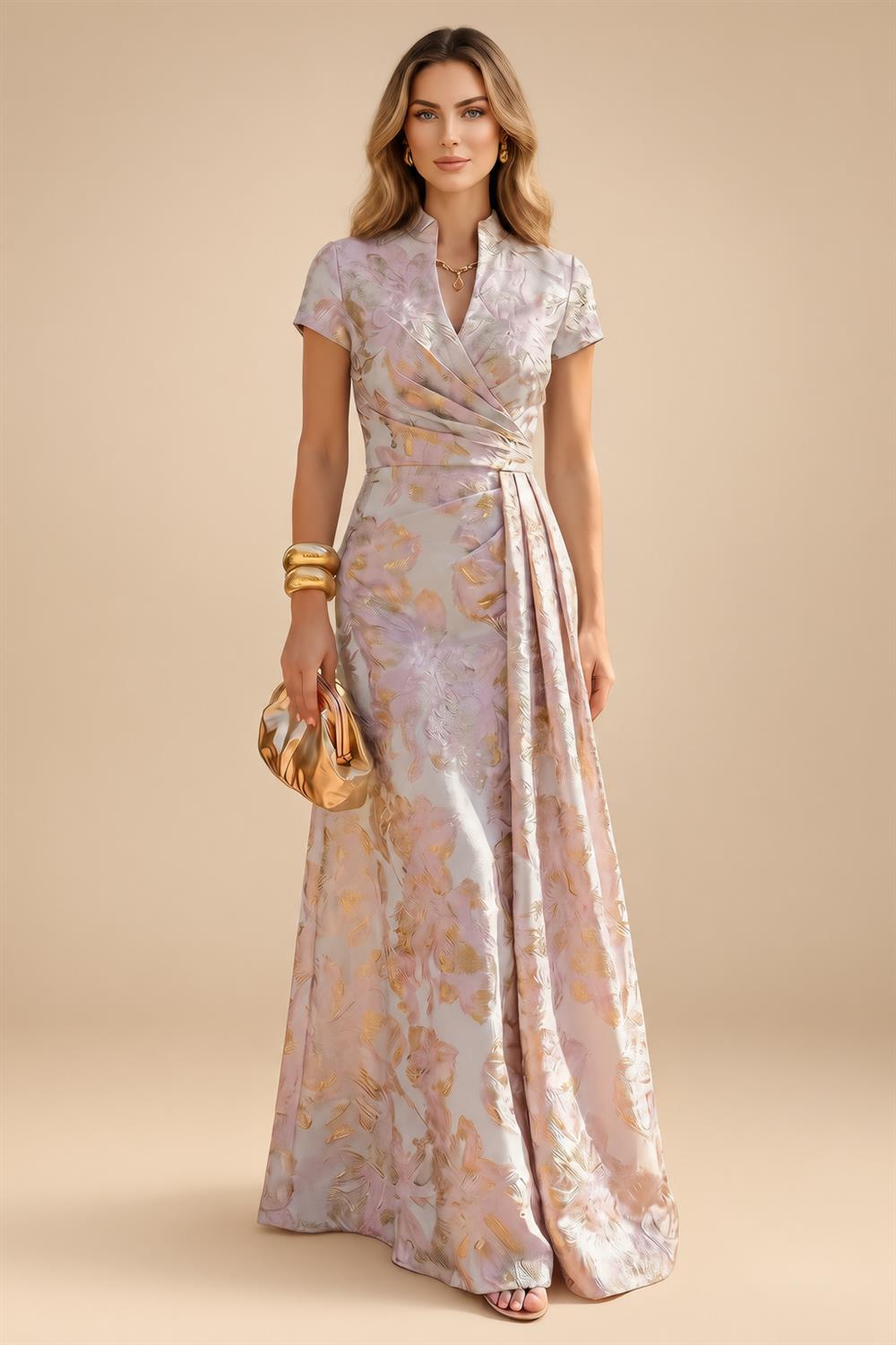 A-Line Pleated Chiffon One Shoulder Floor-Length Mother of the Bride & Groom Dresses (SHI22500625)