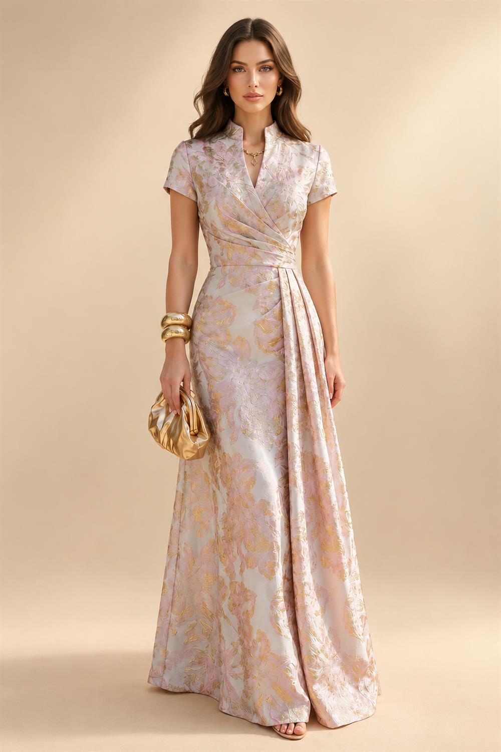 Sleeveless Lace Appliques Mother of the Bride Dresses with 3D Flower (SHI22500545)