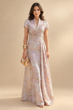 Floral Embroidery A-Line/Princess Scoop Neck Floor-Length Mother of the Bride & Groom Dresses for Women (SHI22501498)