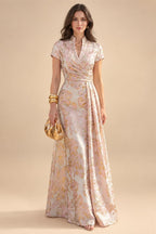 Pantsuits Separates Scoop Neck Sequins Asymmetrical Ankle-Length Mother of the Bride Dress with Slit (SHI22500132)