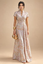 Chiffon A-Line/Princess Scoop Neck Short Mother of the Bride & Groom Dresses Tiered (SHI22500912)