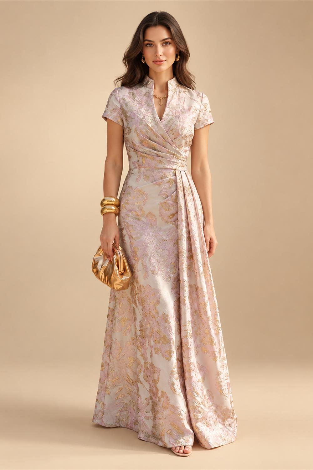 Sheath/Column Scoop Neck Satin Tea-Length Mother of the Bride & Groom Dresses with Ruched Waist (SHI22501621)